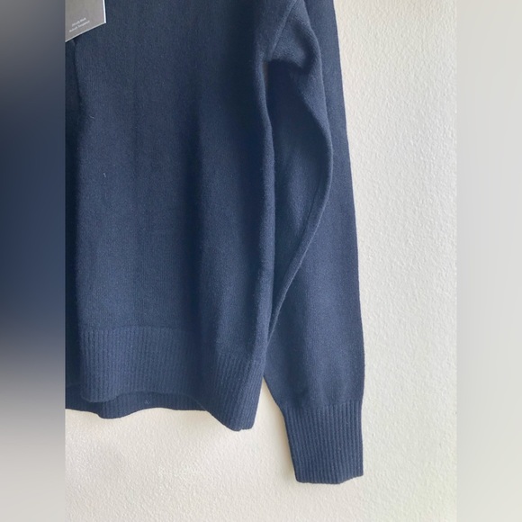 NEW Everlane Women’s Cashmere Polo Black Sweater Size XSmall - Picture 10 of 14